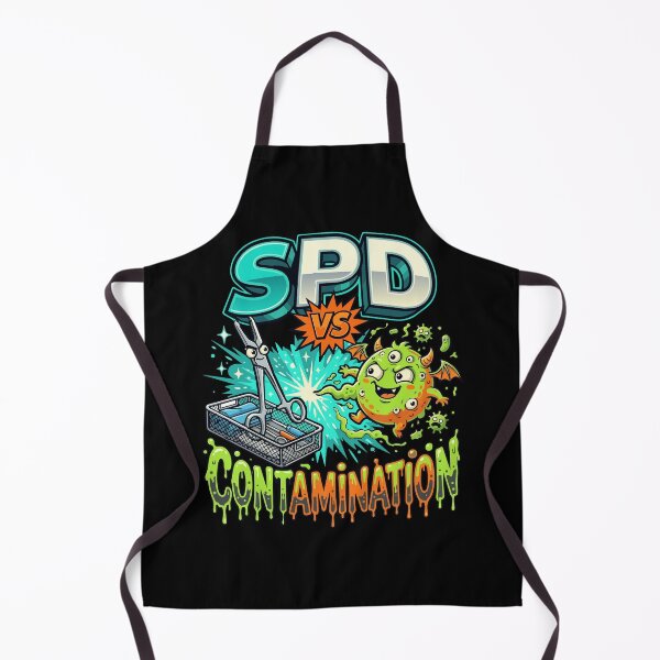 Aperçu de l'œuvre T-shirt Halloween pour technicien en stérilisation : SPD vs Contamination créée et vendue par Uglyandcute.