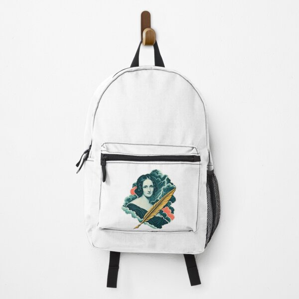 Item preview, Mary Shelley Portrait with Frankenstein Lightning designed and sold by Fenay Designs.