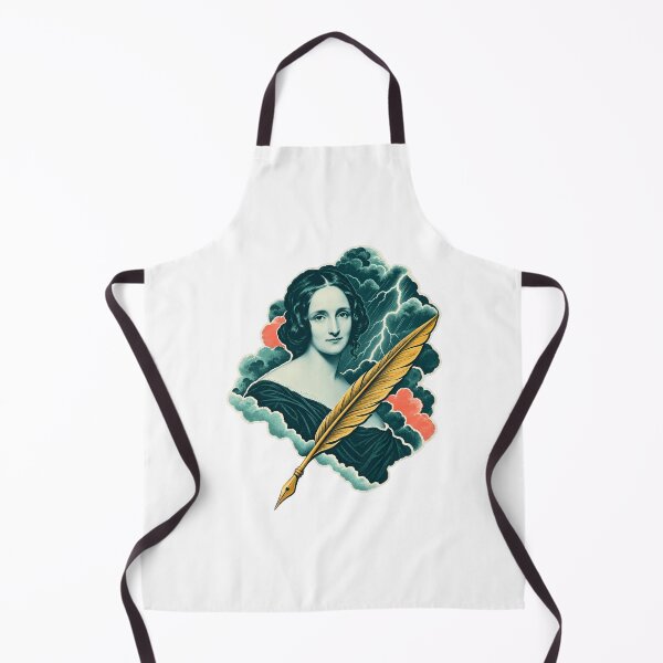 Item preview, Mary Shelley Portrait with Frankenstein Lightning designed and sold by Fenay Designs.