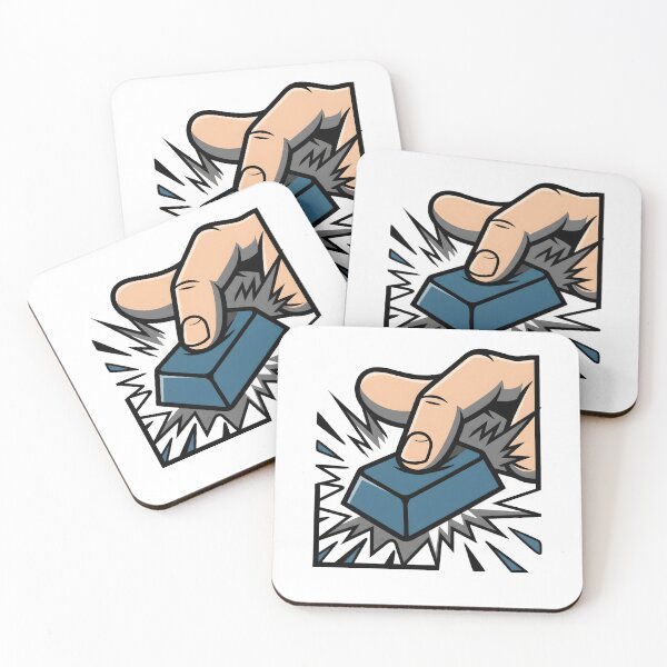 Item preview, Finger Pressing Button Satisfying Click Illustration designed and sold by StickerNestYou.
