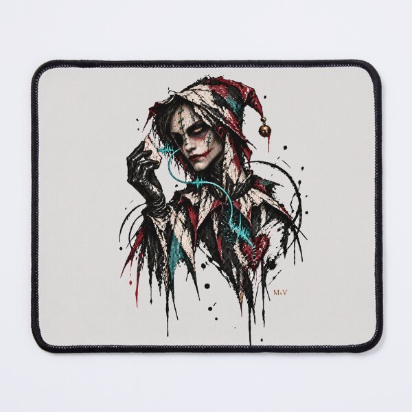 Item preview, Dark Gothic Jester Portrait designed and sold by Qenlo.