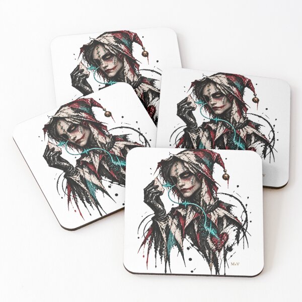 Item preview, Dark Gothic Jester Portrait designed and sold by Qenlo.