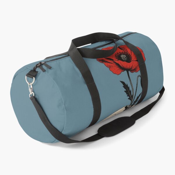 Item preview,  Red Poppy Growing from Skull Art Neo Traditional Tattoo designed and sold by Odinsshop.