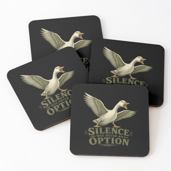 Item preview, Silence Was Never An Option Shirt, Funny Goose T-Shirt, Aggressive Goose Tee, Bird Lover Gift, Vintage Farm Animal Graphic designed and sold by TshirtsLabs.