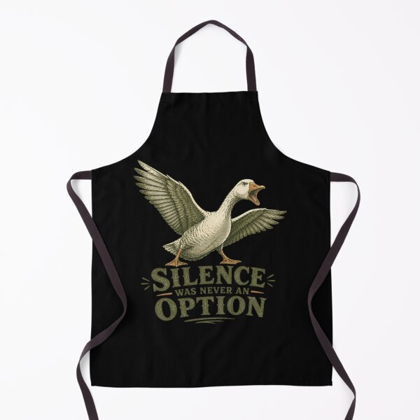 Item preview, Silence Was Never An Option Shirt, Funny Goose T-Shirt, Aggressive Goose Tee, Bird Lover Gift, Vintage Farm Animal Graphic designed and sold by TshirtsLabs.