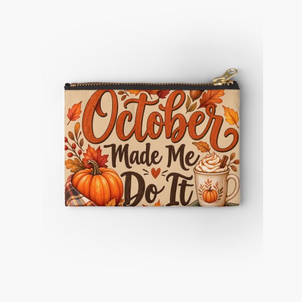 Item preview, October Made Me Do It – Cozy Autumn Pumpkin & Coffee designed and sold by blankTeeShirt.