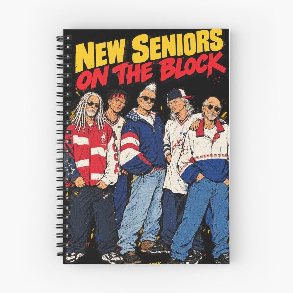 Item preview, New Seniors On The Block - Funny Elderly Boy Band Art designed and sold by BRTHRCNK01.