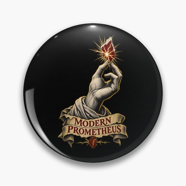 Artikelvorschau, Frankenstein Moderner Prometheus Funke in der Hand entworfen und verkauft von Fenay Designs.