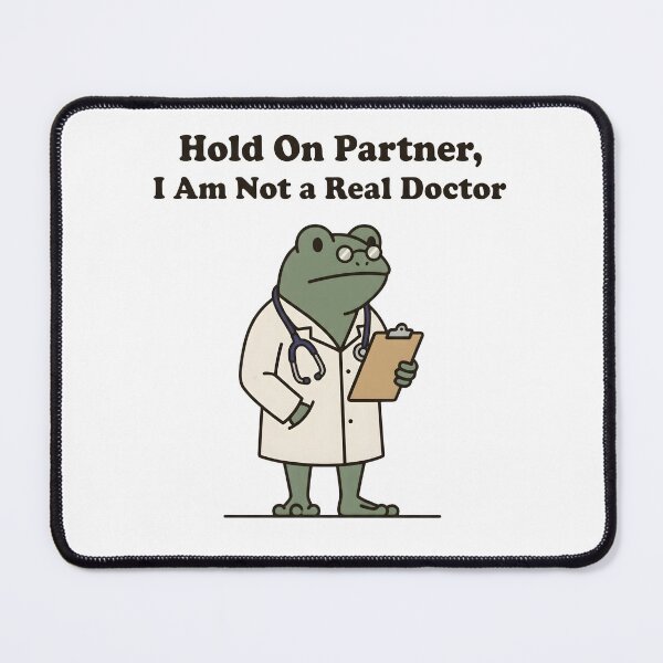 Item preview, Funny Frog Doctor Healthcare Medical Illustration designed and sold by StickerNestYou.