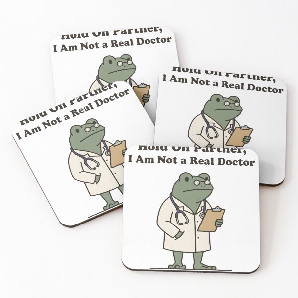 Item preview, Funny Frog Doctor Healthcare Medical Illustration designed and sold by StickerNestYou.