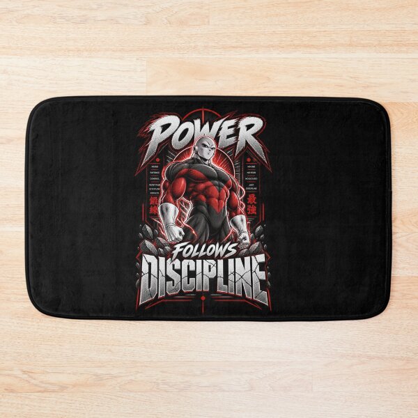 Item preview, Power Folows Discipline – Anime Motivational Warrior Design designed and sold by ArtisticHeart21.