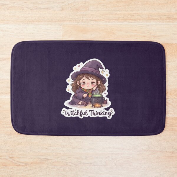 Item preview, Witchful Thinking Cute Halloween Witch Sticker designed and sold by Cerys-GS.