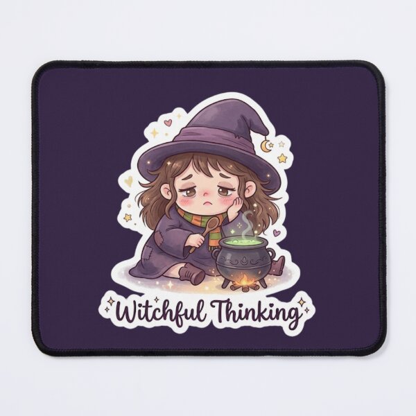 Item preview, Witchful Thinking Cute Halloween Witch Sticker designed and sold by Cerys-GS.