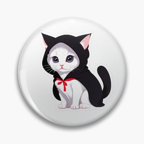 Item preview, Black‑Hooded Halloween Kitten with Candy designed and sold by For-Cat.