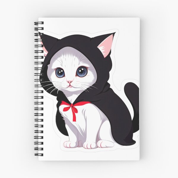 Item preview, Black‑Hooded Halloween Kitten with Candy designed and sold by For-Cat.