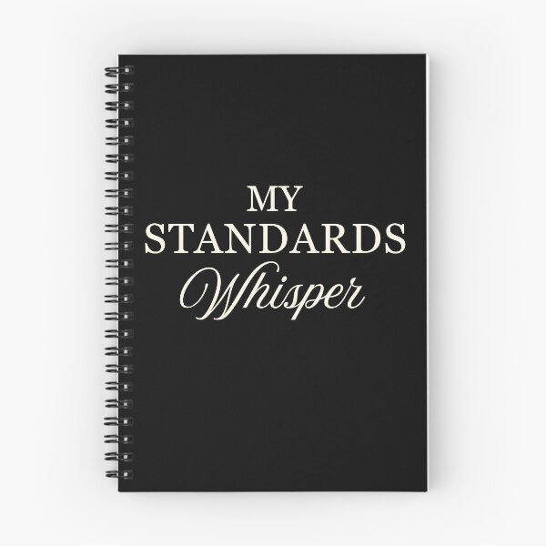 Item preview, My Standards Whisper | Ivory Cream Minimalist Typography designed and sold by Sparkle First Co..
