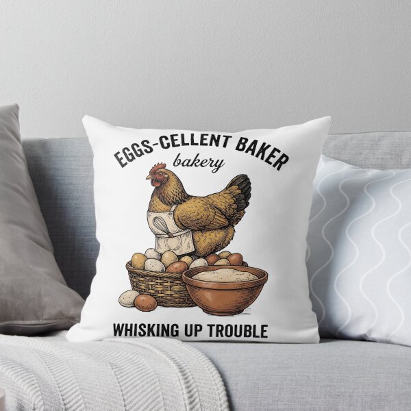 Item preview, Cute Chicken Baker Rustic Farmhouse Kitchen Art designed and sold by StickerNestYou.