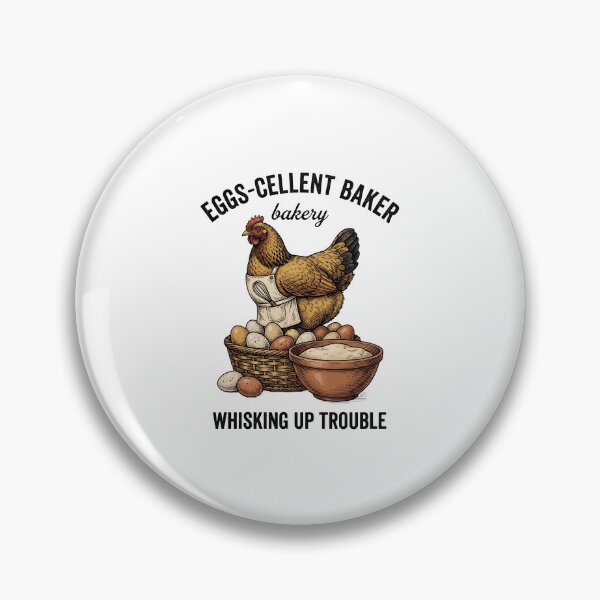 Item preview, Cute Chicken Baker Rustic Farmhouse Kitchen Art designed and sold by StickerNestYou.