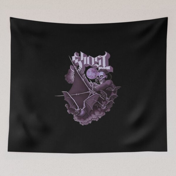 Item preview, Ghosts Band Gothics Skeleton Demon Bats Moon Purple-5 designed and sold by EvanderGrimm.