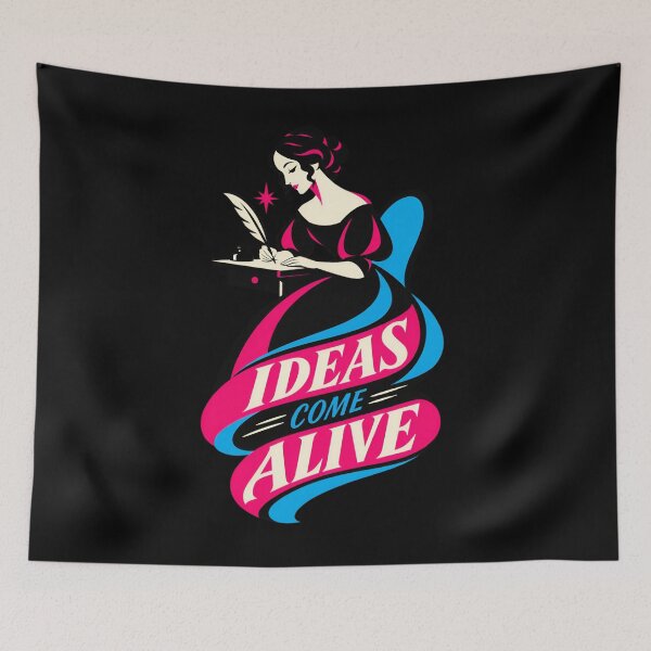 Item preview, Mary Shelley Ideas Come Alive Neon Writer designed and sold by Fenay Designs.