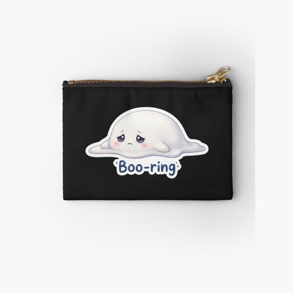 Item preview, Boo‑ring Cute Halloween Ghost Sticker designed and sold by Cerys-GS.
