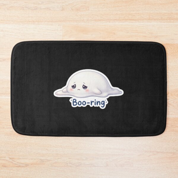 Item preview, Boo‑ring Cute Halloween Ghost Sticker designed and sold by Cerys-GS.