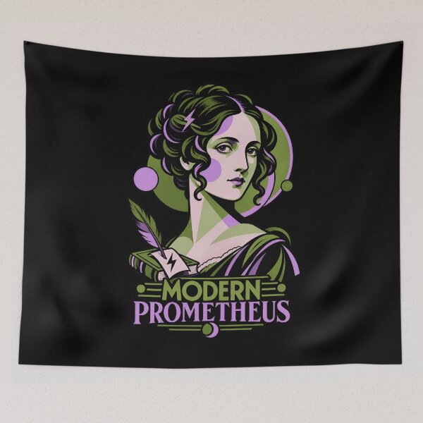 Item preview, Mary Shelley Modern Prometheus Pop Portrait designed and sold by Fenay Designs.