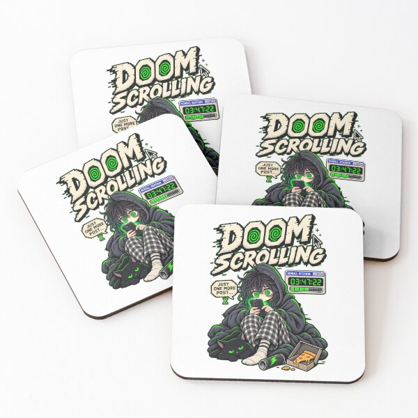Item preview, Doom Scrolling – Retro Pixel Endless Scroll Humor designed and sold by Mad Factory Designs.