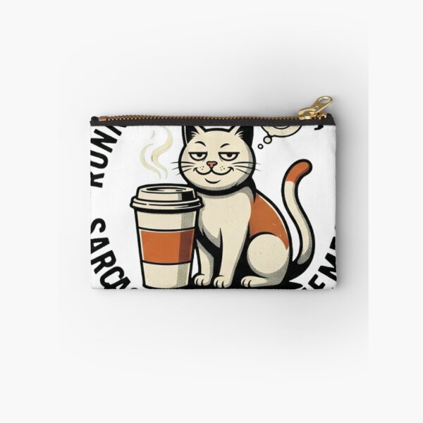 Item preview, Caffeine & Sarcasm Shirt | Cat Meme Lover Tee designed and sold by RokomariFabric.