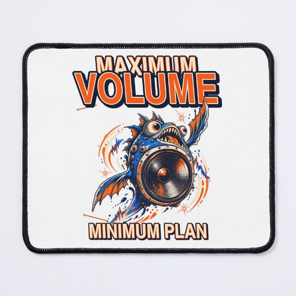 Item preview, Funny Bass Monster – Maximum Volume Minimum Plan designed and sold by RAX Mirth Studio.