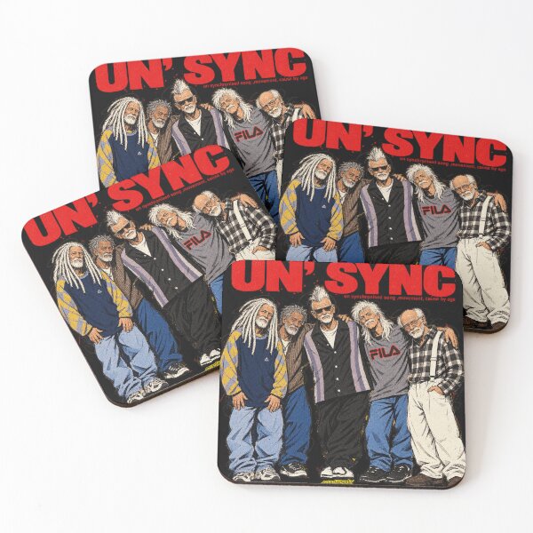 Item preview, Un Sync - Funny Elderly Boy Band Parody Art designed and sold by BRTHRCNK01.