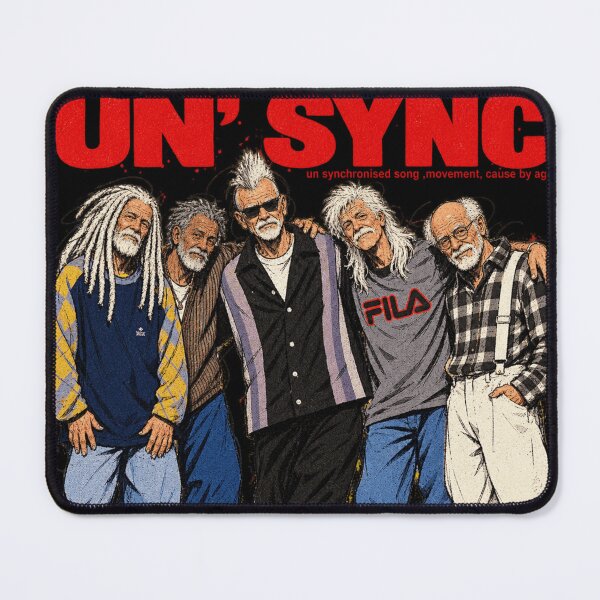 Item preview, Un Sync - Funny Elderly Boy Band Parody Art designed and sold by BRTHRCNK01.