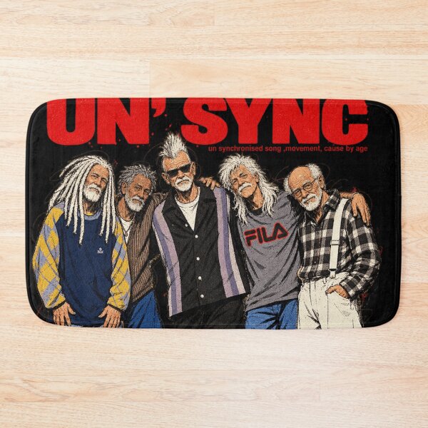 Item preview, Un Sync - Funny Elderly Boy Band Parody Art designed and sold by BRTHRCNK01.