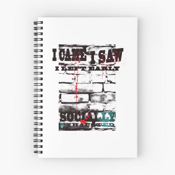 Item preview, I Came I Saw I Left Early | White Grunge Introvert Typography designed and sold by AreKreative.