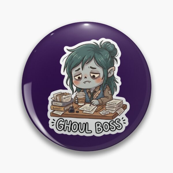 Item preview, Ghoul Boss Cute Halloween Sticker designed and sold by Cerys-GS.