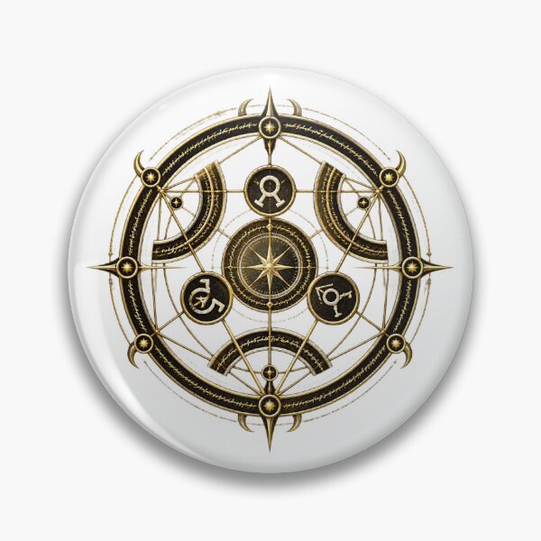 Item preview, Human Transmutation Circle Chalk Style Alchemy Symbol Design designed and sold by tracktech.