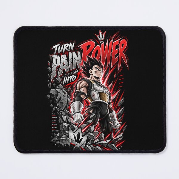 Item preview, Turn Pain into Power – Anime Motivational Warrior Design designed and sold by ArtisticHeart21.