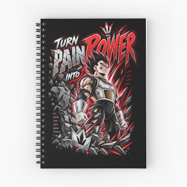 Item preview, Turn Pain into Power – Anime Motivational Warrior Design designed and sold by ArtisticHeart21.