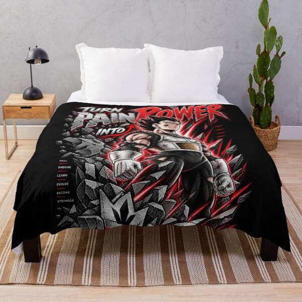 Item preview, Turn Pain into Power – Anime Motivational Warrior Design designed and sold by ArtisticHeart21.
