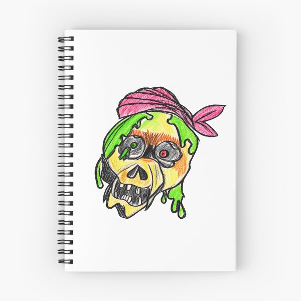 Item preview, Slimy pirate skull - yarrr!!!  designed and sold by urkog.