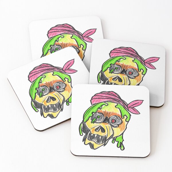 Item preview, Slimy pirate skull - yarrr!!!  designed and sold by urkog.