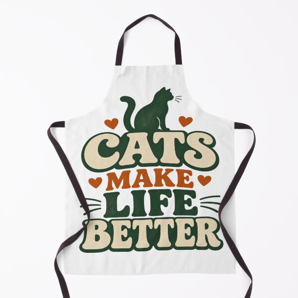 Item preview, Cats Make Life Better Retro Cat Lover Typography T-Shirt designed and sold by Inky Atlas.