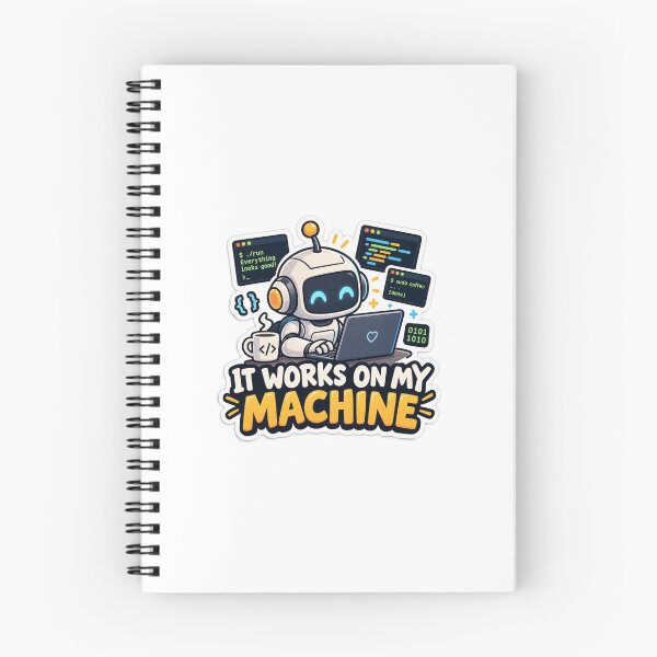 Item preview, It Works On My Machine – Funny Programmer Coding Sticker designed and sold by Rasheedawan.