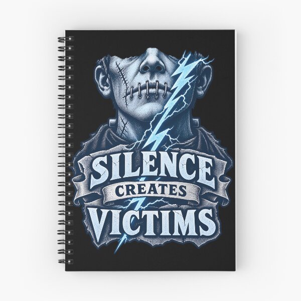 Item preview, Frankenstein Silence Creates Victims Horror Face designed and sold by Fenay Designs.