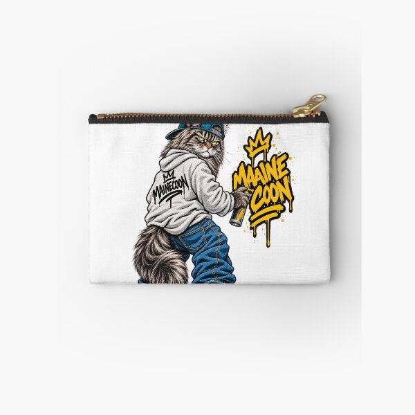 Item preview, Maine Coon Cat Graffiti T-Shirt | Retro 90s Urban Streetwear Graphic designed and sold by PurrStreet.
