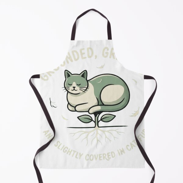 Item preview, Grounded & Grateful Shirt | Cat Fur Quote Tee designed and sold by RokomariFabric.