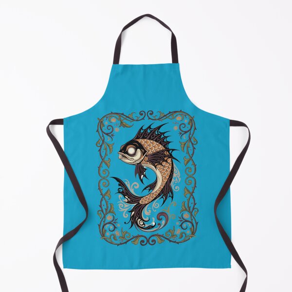 Item preview, Spooky fish - Art nouveau Halloween fish - Halloween fish in art nouveau style designed and sold by ParadoxParadox.