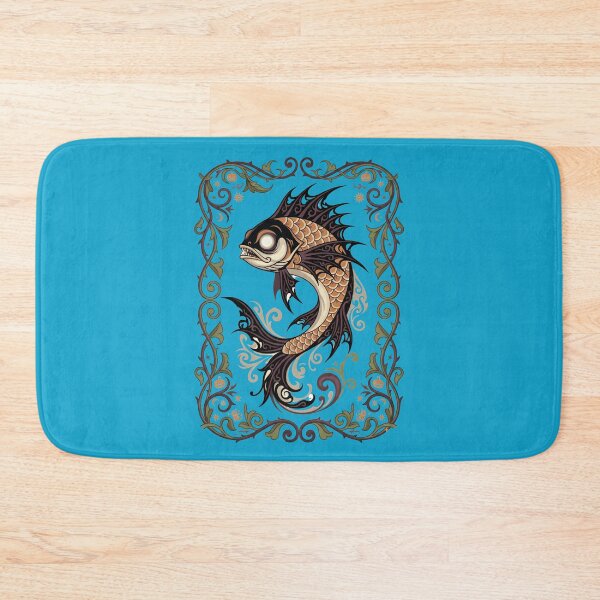 Item preview, Spooky fish - Art nouveau Halloween fish - Halloween fish in art nouveau style designed and sold by ParadoxParadox.