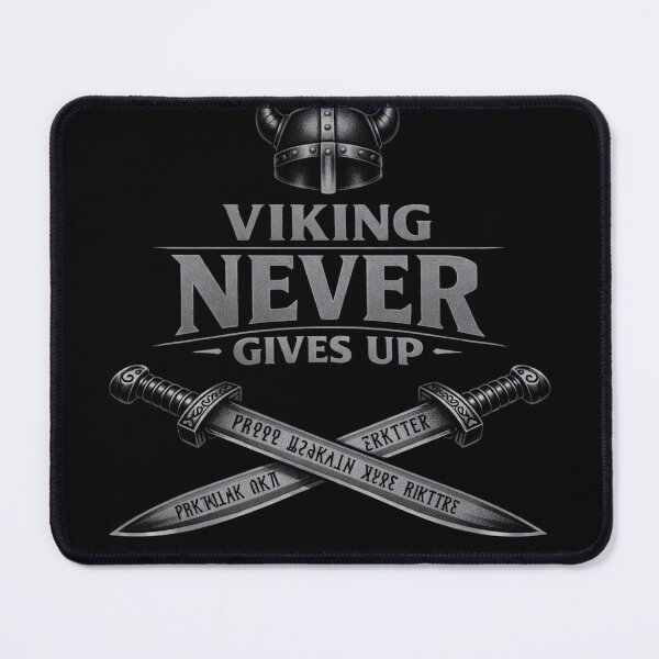 Item preview, Viking Never Gives Up – Nordic Warrior Metal Art designed and sold by Warrior’s Path.