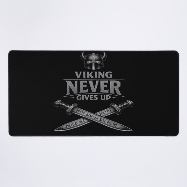 Item preview, Viking Never Gives Up – Nordic Warrior Metal Art designed and sold by Warrior’s Path.